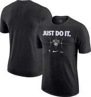 Nike Men's Nike Black Brooklyn Nets Just Do It T-Shirt