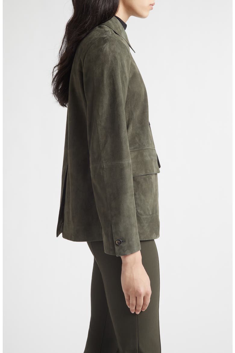 Suede Barn Jacket, Alternate, color, DARK THYME