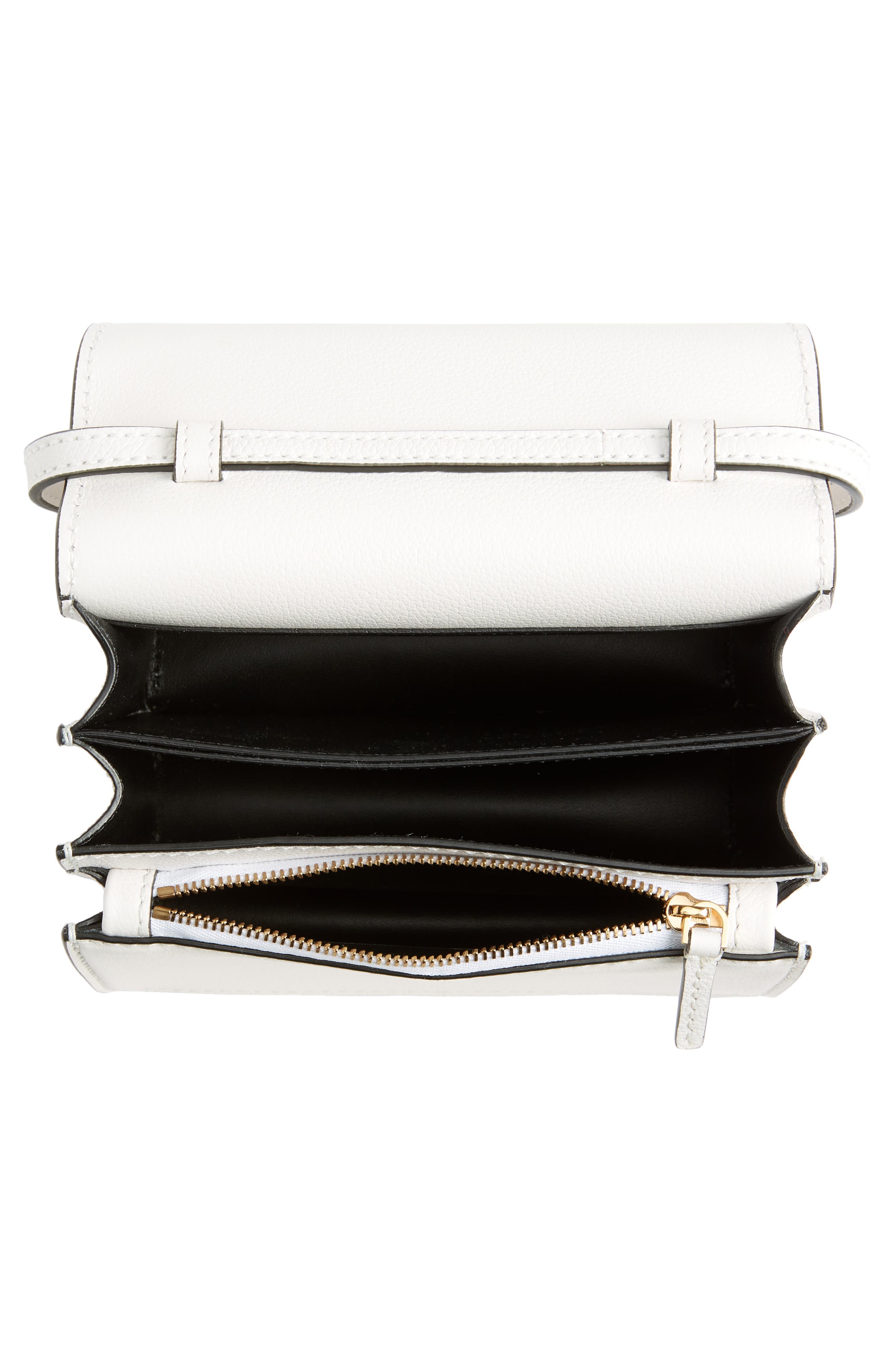 Versace La Medusa Leather Shoulder Bag, Alternate, color, 