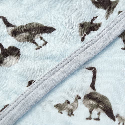Milkbarn Hooded Swaddle In Gray