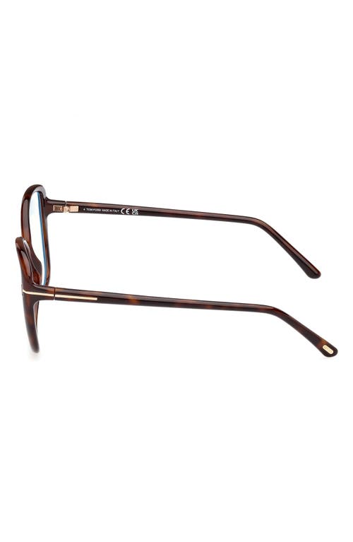 Tom Ford 55mm Butterfly Blue Light Blocking Optical Glasses In Multi