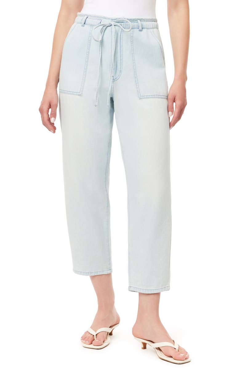 Kensie Drapey Barrel Leg Pants, Main, color, Saltwater
