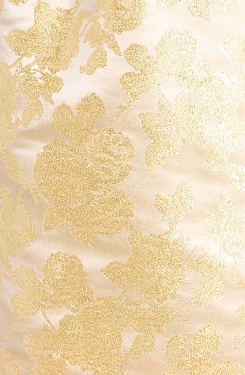 SUGARLIPS Duson Jacquard Bow Sash Minidress, Alternate, color, Champagne