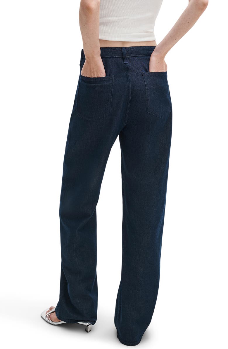 rag & bone Featherweight Phoebe Drawstring Wide Leg Jeans, Alternate, color, Dusk Rinse