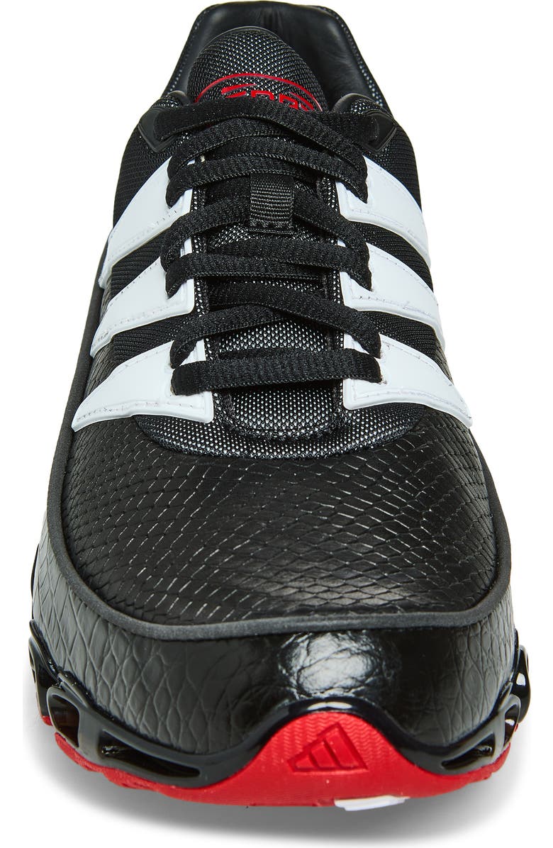 adidas Gender Inclusive Jabbar Low Sneaker, Alternate, color, Core Black/ White/ Scarlet