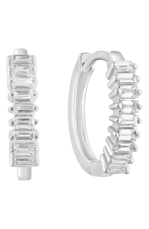Diamond Hoop Earrings
