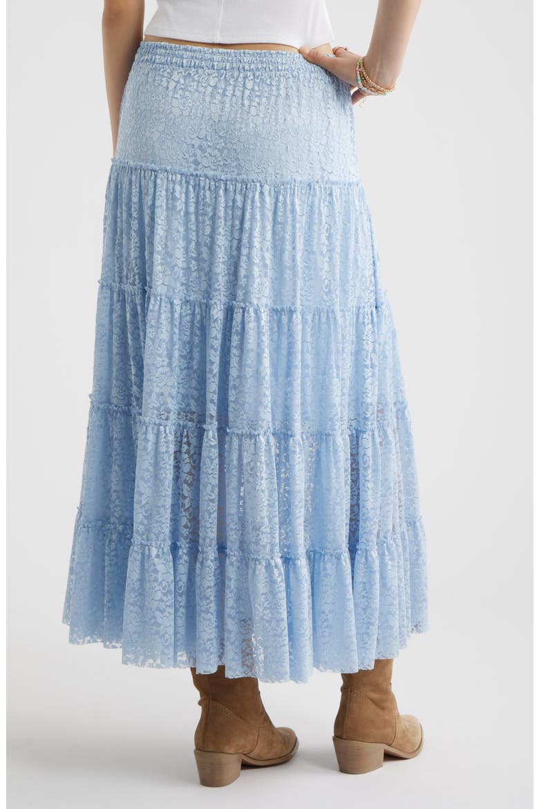 Lace Maxi Skirt, Alternate, color, BLUE BIRD