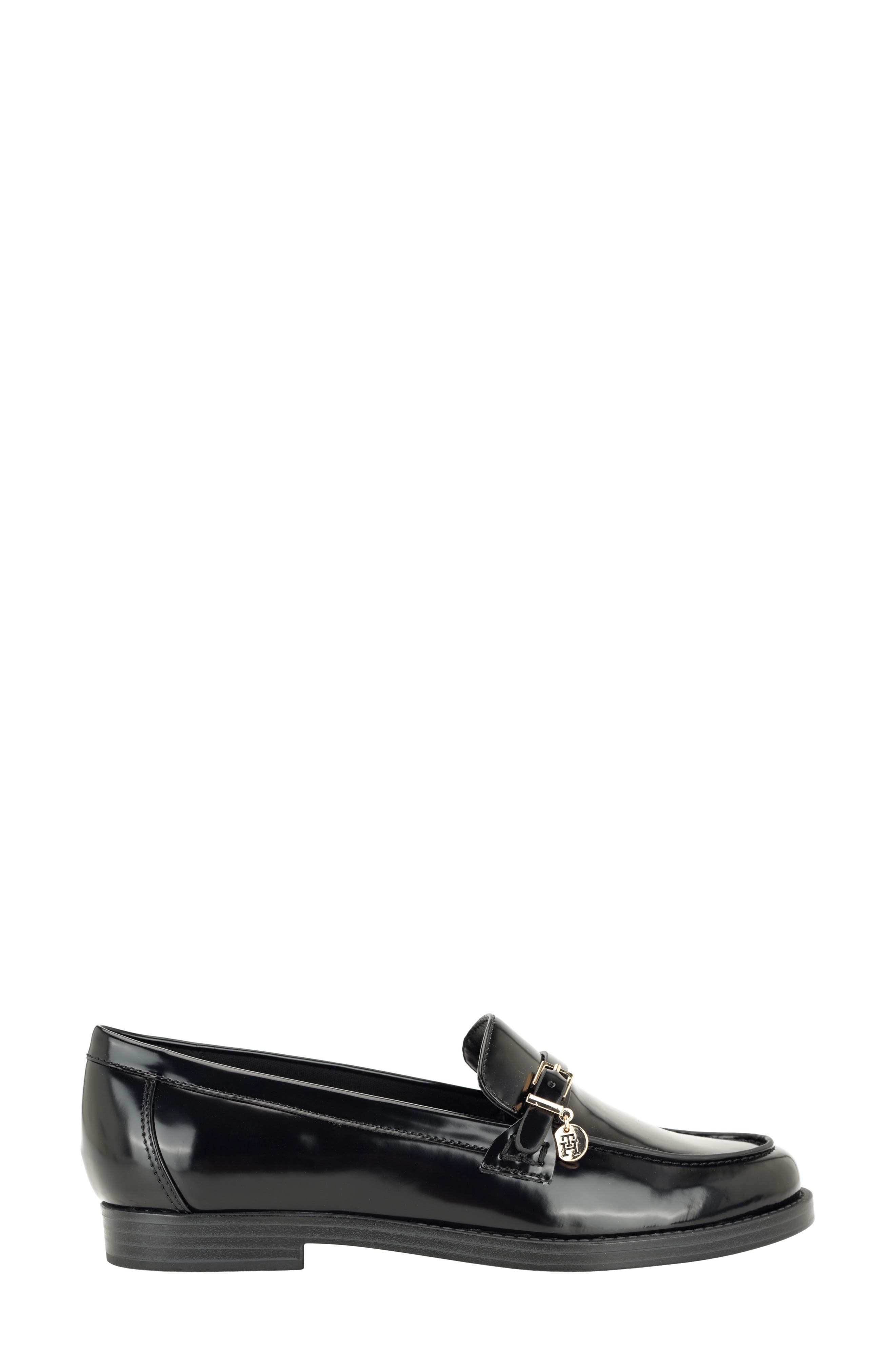 Maxline Faux Leather Loafer, Alternate, color, BLACK