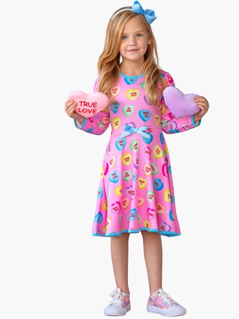 Sweethearts Conversational Hearts Darling Valentine Dress (Toddler, Little Kid & Big Kid)