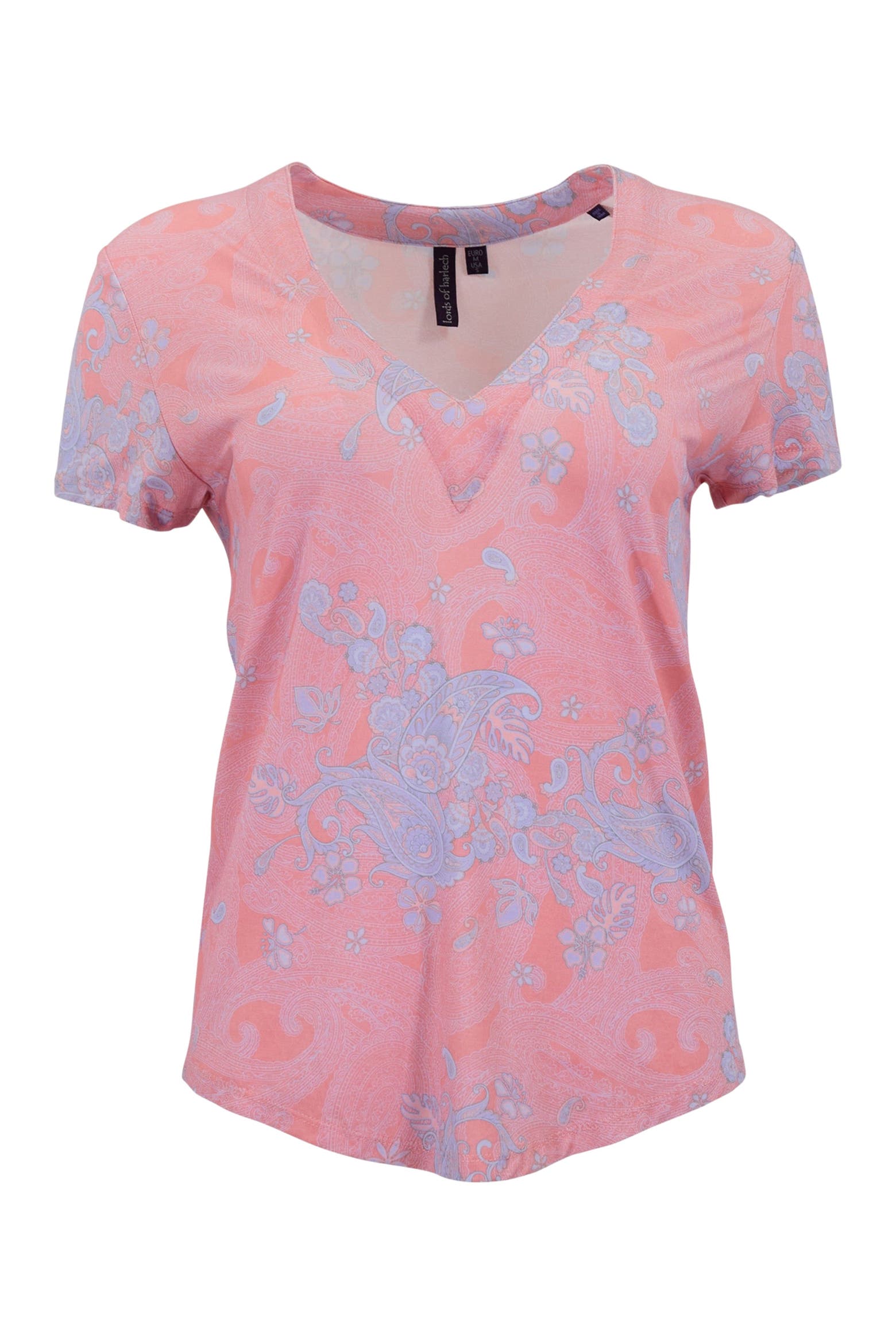 Color Explosion Event For Kids Lords of Harlech Paisley Explosion Womens V-neck Printed Top (Women ...