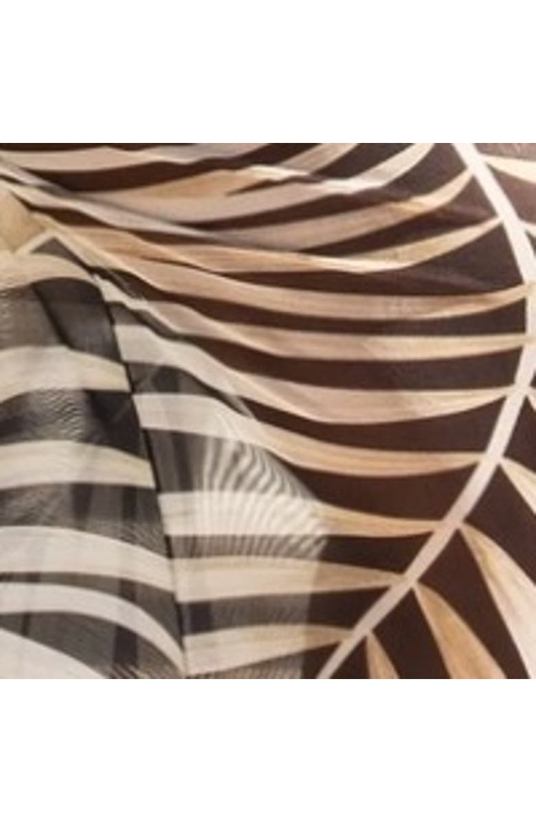 FASHION-SZN CURVE Print Wide Leg Resort Pants, Alternate, color, Black