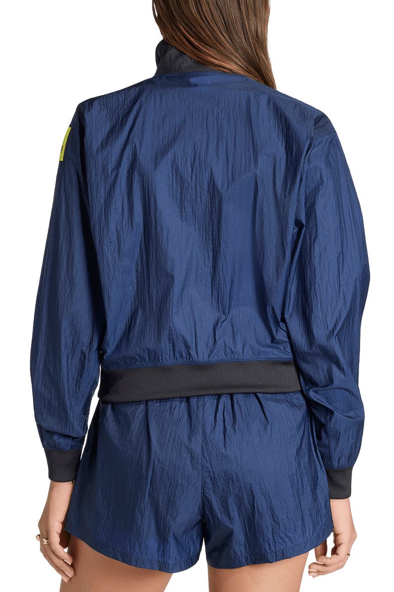 EQT Zip-Up Nylon Track Jacket, Alternate, color, NIGHT INDIGO/ /