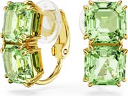 Swarovski Millenia Square Crystal Clip-On Earrings