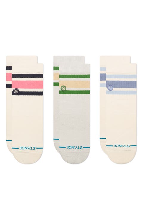 Boyd 3-Pack Cotton Blend Quarter Socks