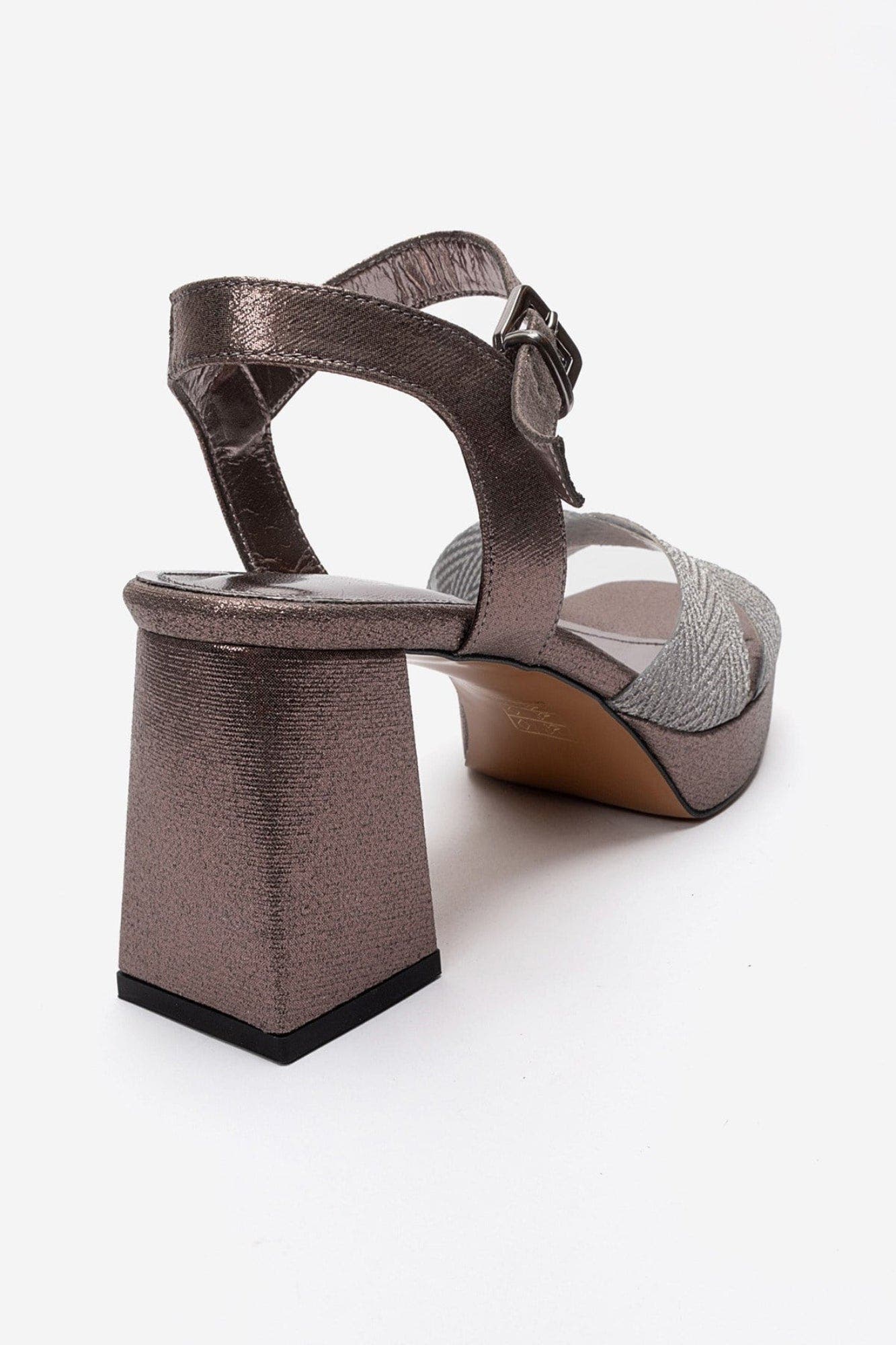 Bavena Platform Block Heel Sandal, Alternate, color, Platinum