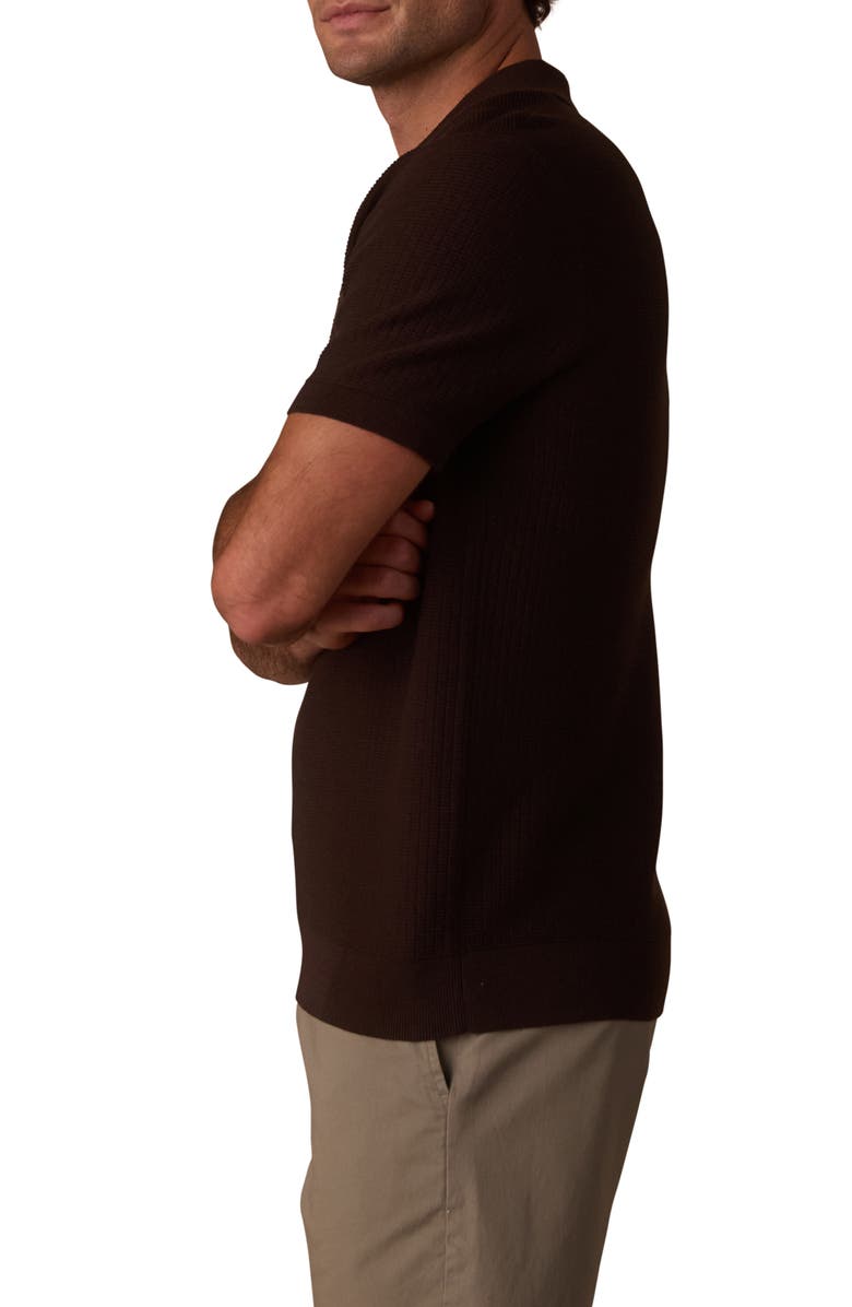 The Normal Brand BreezeKnit Polo, Alternate, color, Dark Brown