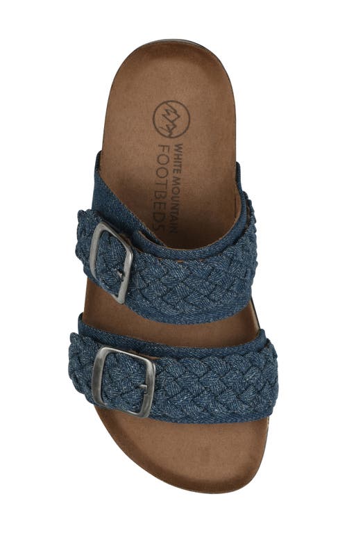 Cliffs By White Mountain Hey Hey Slide Sandal In Dark Blue