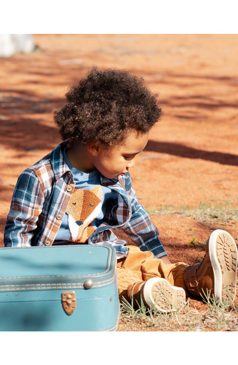 Deux par Deux Little Boy's T-Shirt With Applique Blue, Alternate, color, 