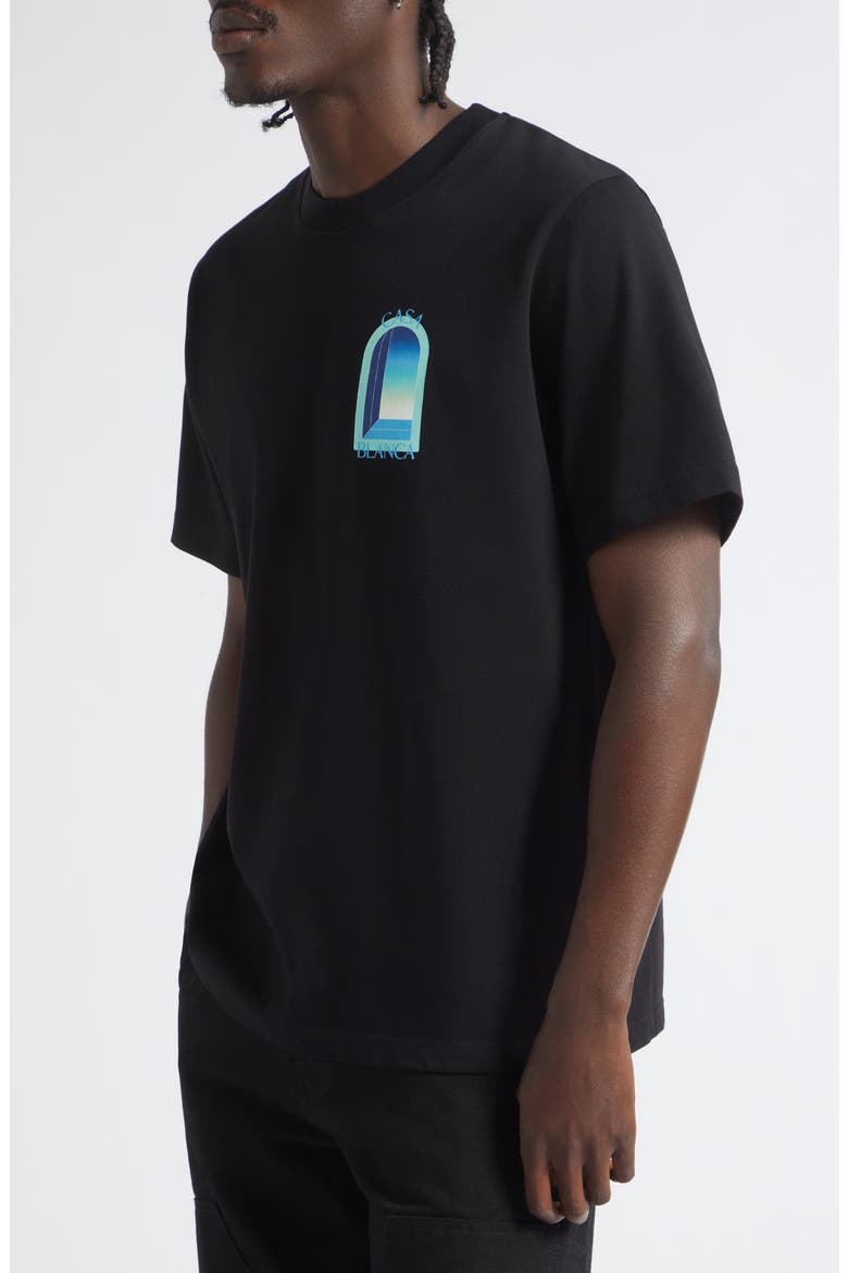 Arches Organic Cotton Graphic T-Shirt, Alternate, color, BLACK JERSEY