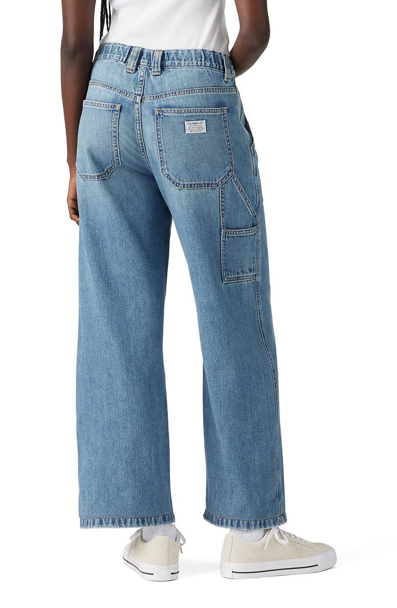 Levi's<sup>®</sup> High Waist Lightweight Carpenter Wide Leg Jeans, Alternate, color, 