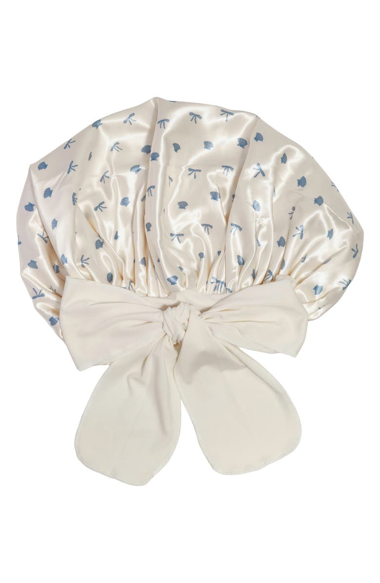 Kitsch Coastal Satin Sleep Bonnet, Alternate, color, Pearlized Cream