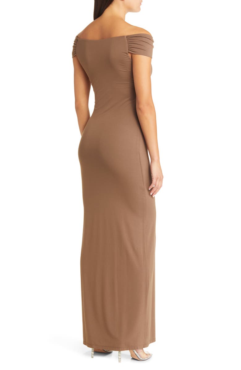 Sophie Rue Arlette Twist Off the Shoulder Maxi Dress, Alternate, color,