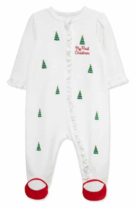 Merry Trees Velour Footie