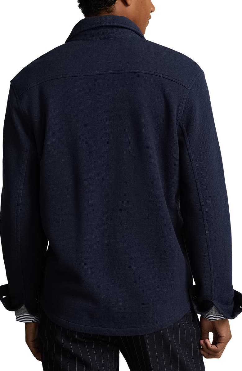 Polo Ralph Lauren Jacquard Double Knit Shirt Jacket, Alternate, color,