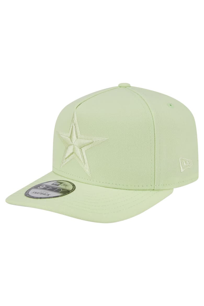 Men's New Era Light Green Dallas Cowboys Color Pack 9FIFTY Snapback Hat, Main, color, Light Green