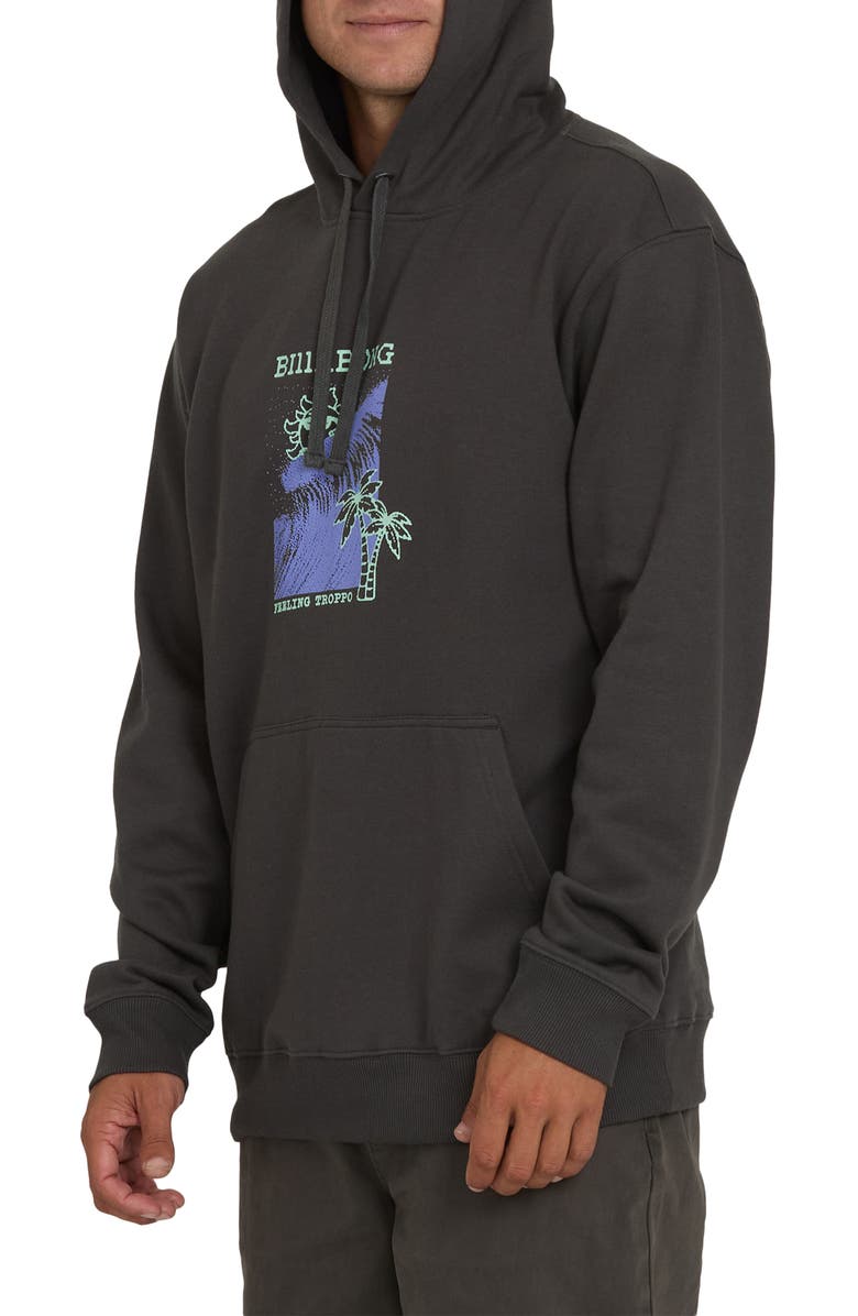 Billabong Shortsands Graphic Hoodie, Alternate, color, Raven