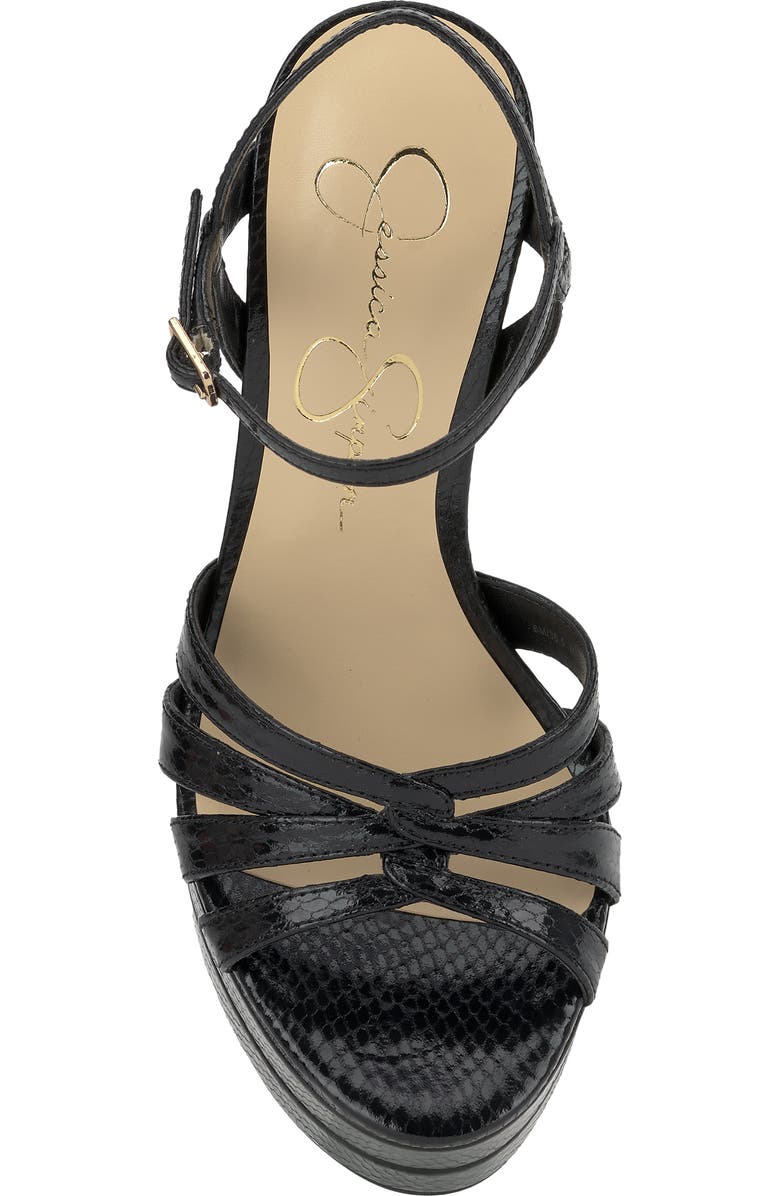 Jessica Simpson Itzari Ankle Strap Platform Sandal, Alternate, color, Black