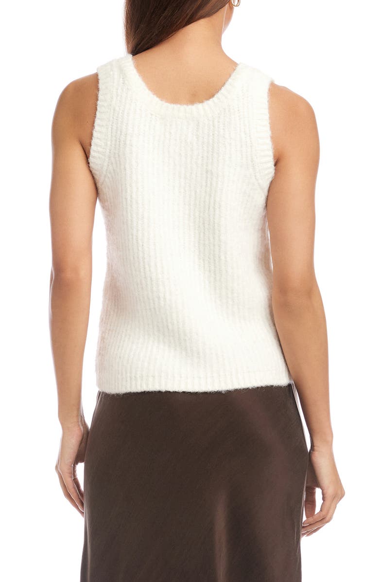FIFTEEN TWENTY Nicole V-Neck Sweater Vest, Alternate, color, Cream