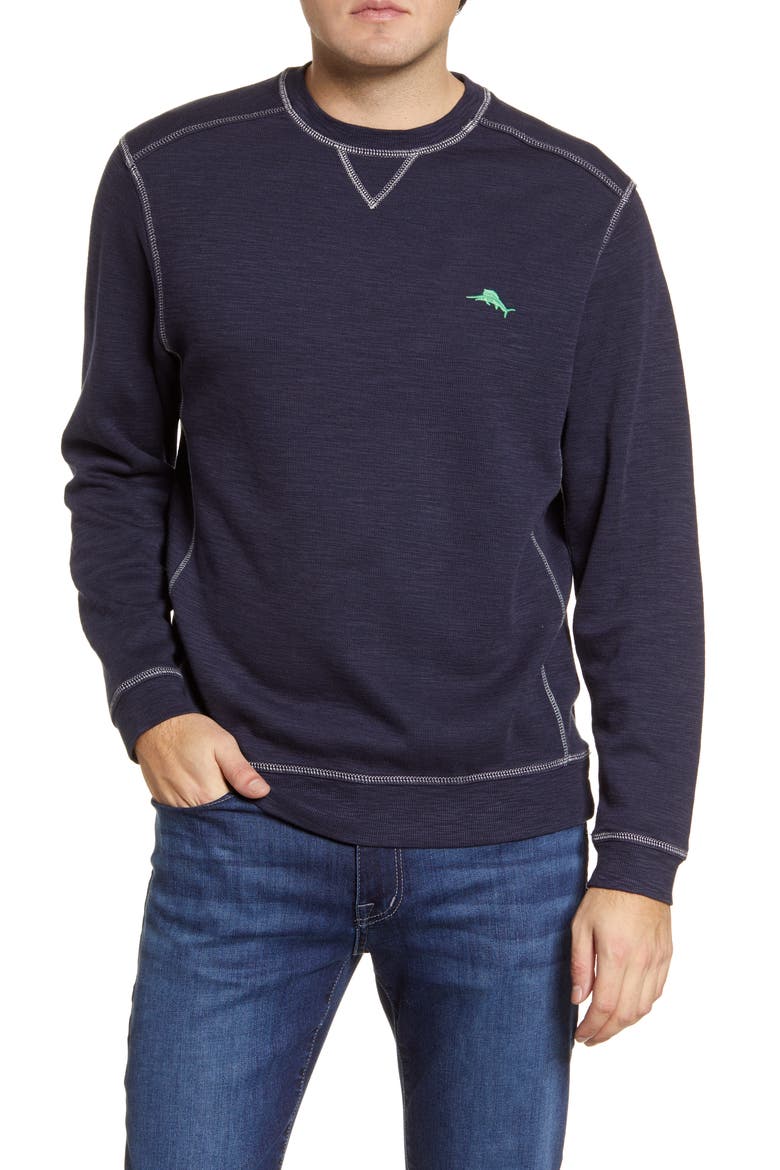 Tomma Bahama Tobago Bay Crewneck Sweatshirt, Main, color, OCEAN DEEP