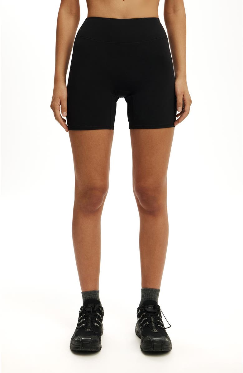 COTTON ON BODY Women's Active Ultra Soft Contour Bike Short, Alternate, color, Black