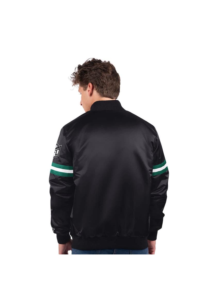 STARTER Men's Starter Black New York Jets New Logo Full-Snap Jacket, Alternate, color, Black
