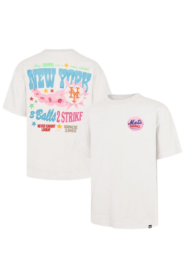 Unisex '47  Cream New York Mets Turnpike Chuck Foundation T-Shirt, Main, color, Cream