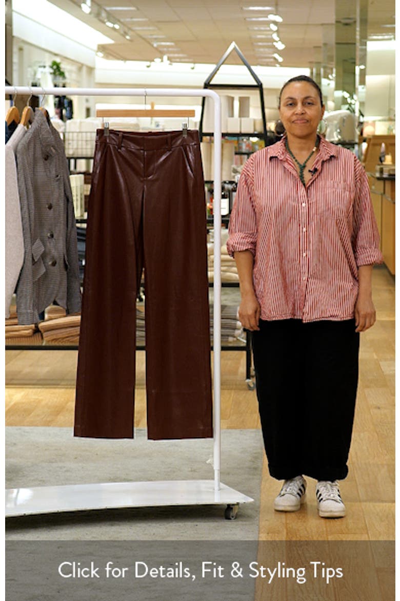 Alexander Faux Leather Wide Leg Pants video