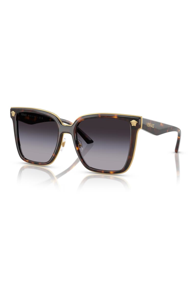 58mm Butterfly Sunglasses, Alternate, color, HAVANA