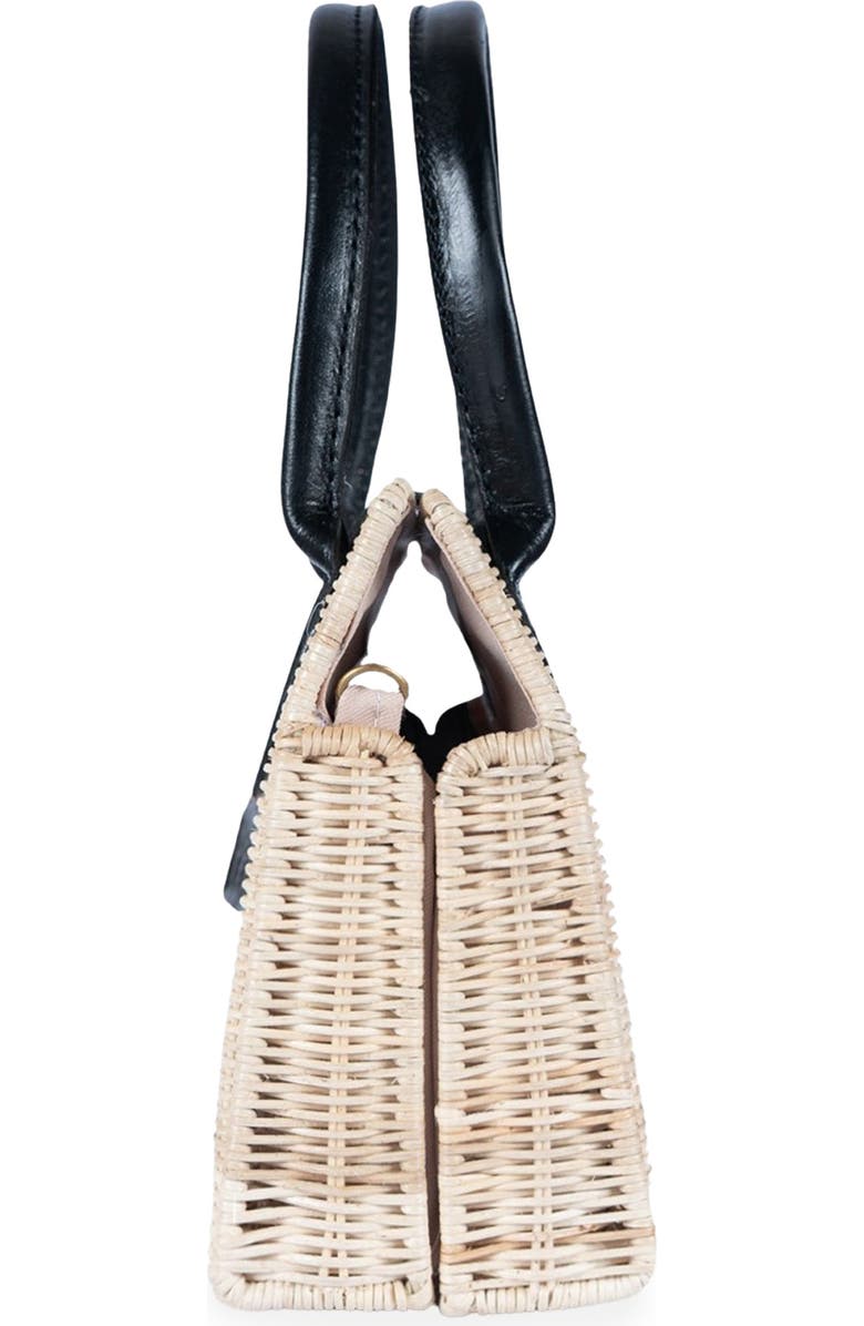 Jelavu Piper Rattan Handbag, Alternate, color, Black