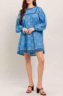 FLYING TOMATO Long Sleeve Minidress