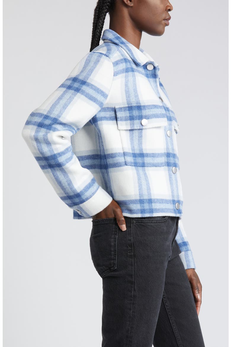 Steffi Plaid Wool Blend Jacket, Alternate, color, IVORY BAY