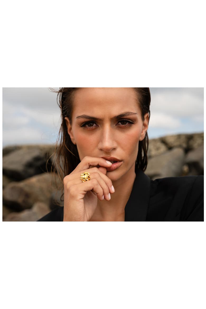 Woven Ring, Alternate, color, 14K GOLD