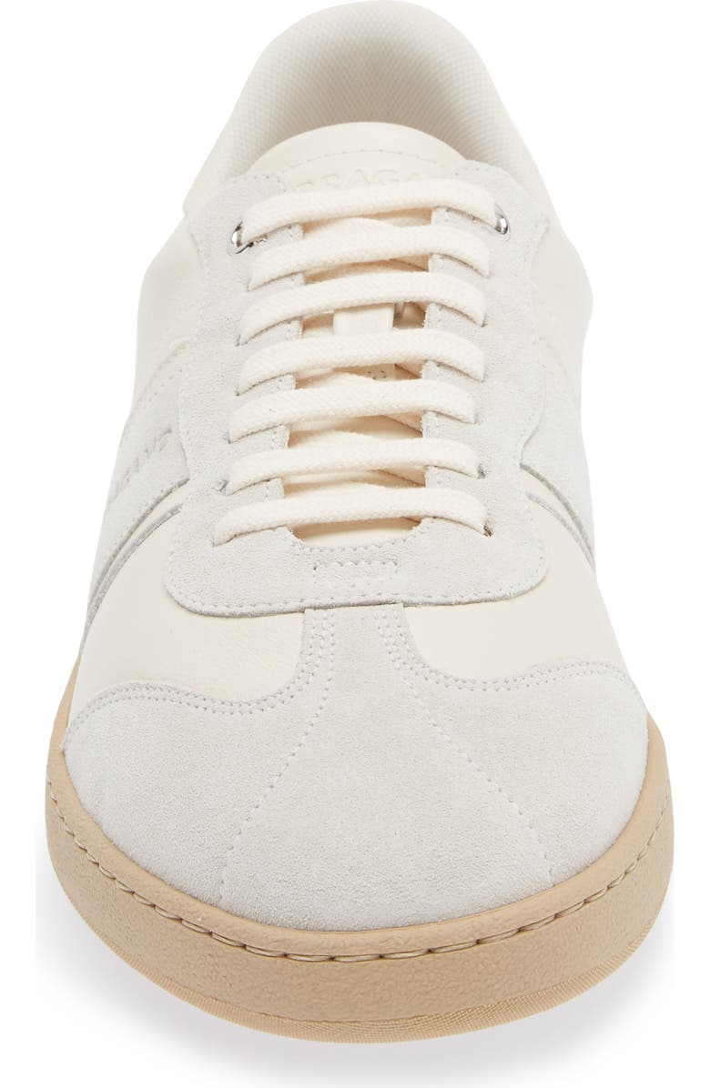 FERRAGAMO Achille Low Top Sneaker, Alternate, color, Mascarpone