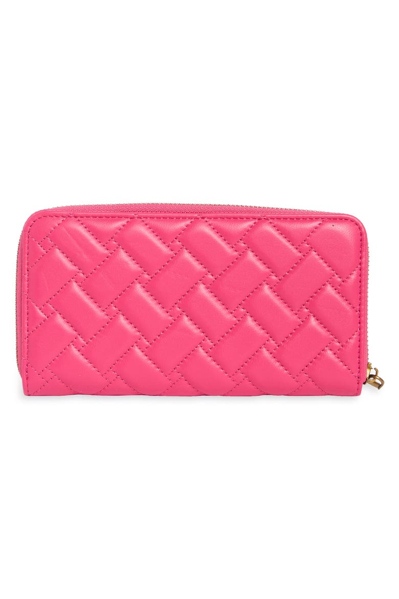 Kensington Zip Around Quilted Wallet, Alternate, color, PINK