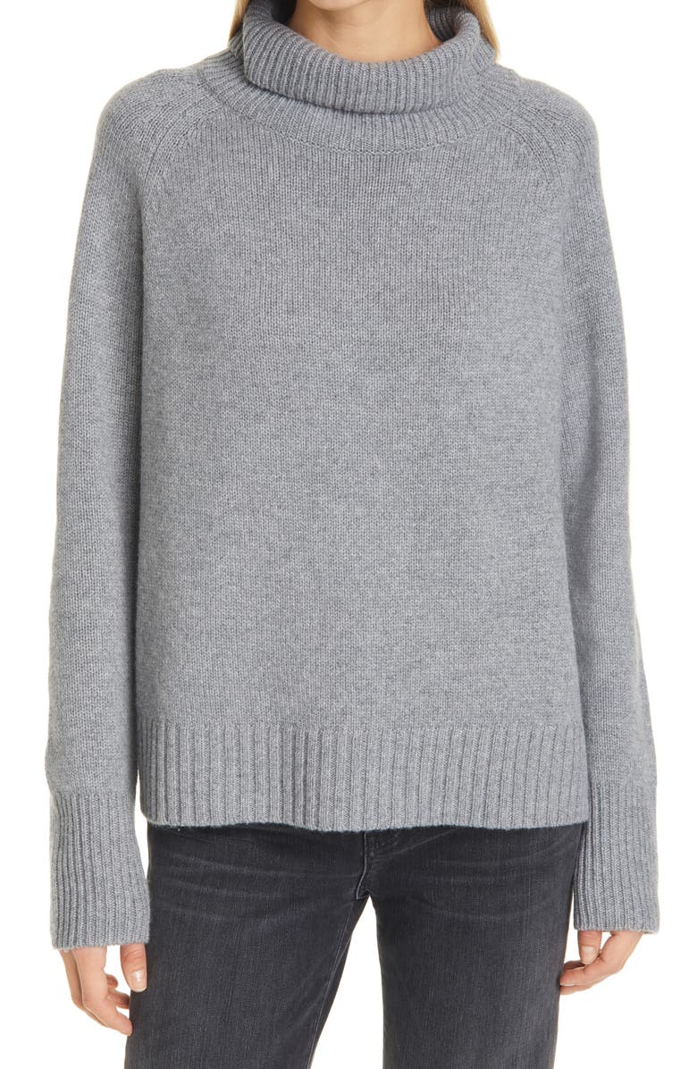 Nili Lotan Lanie Cashmere Turtleneck Sweater, Main, color, 