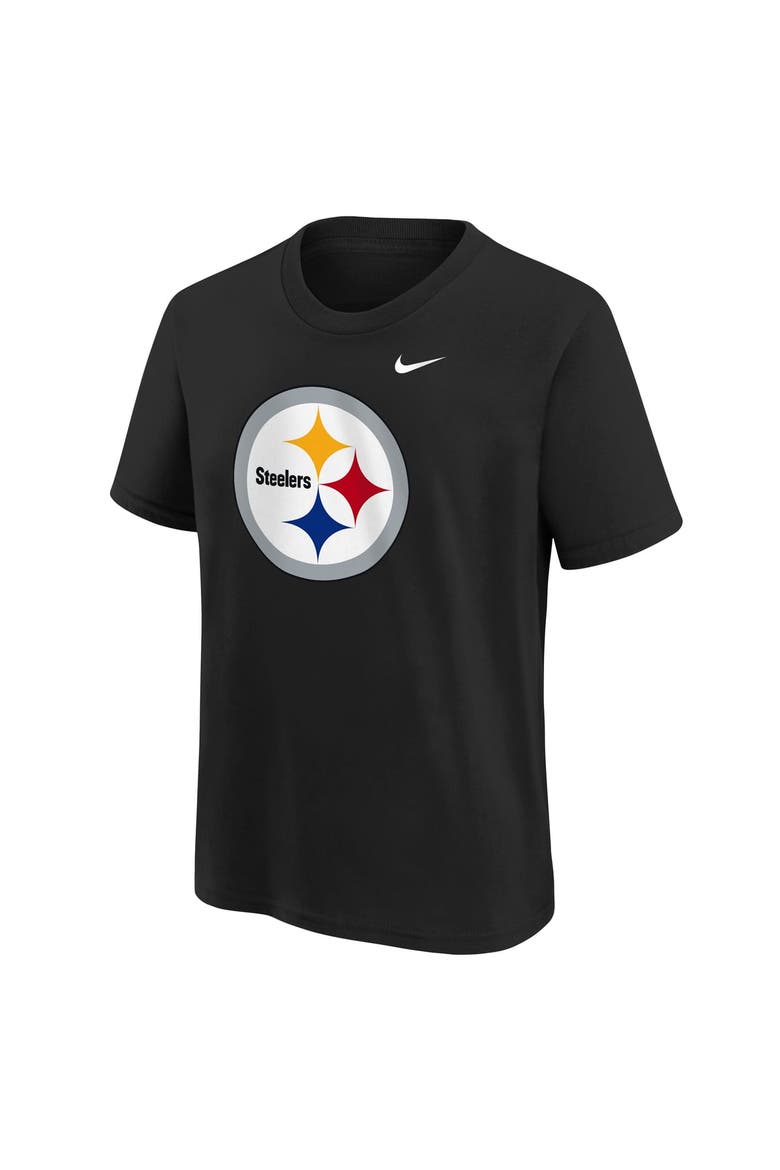 Youth Nike  Black Pittsburgh Steelers Logo T-Shirt, Main, color, Black