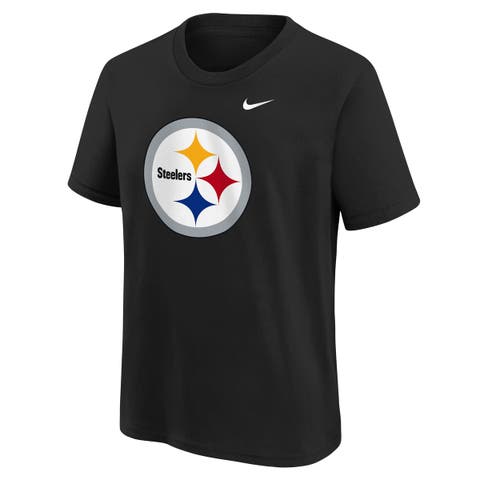 Youth Nike  Black Pittsburgh Steelers Logo T-Shirt