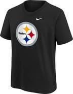 Nike Youth Nike Black Pittsburgh Steelers Logo T-Shirt