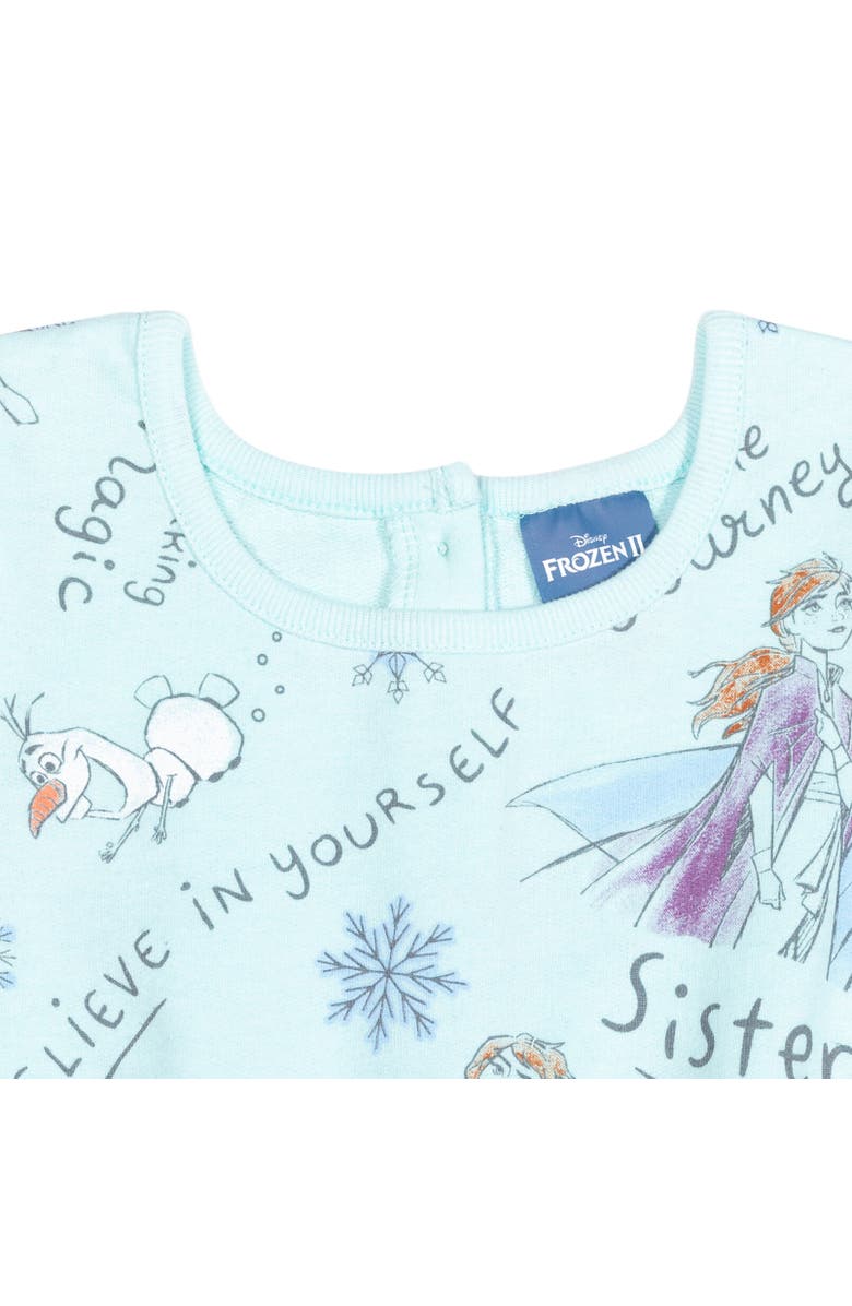 Disney Sleeveless Skater Romper, Alternate, color, Frozen Blue