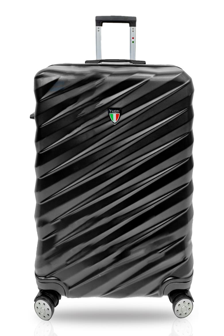 Storto 20-Inch Hardside Carry-On Spinner Luggage, Main, color, BLACK